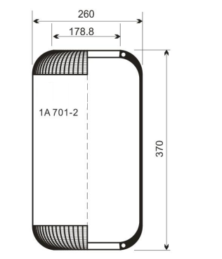 1A 701-2AV Series Trailer Air Spring