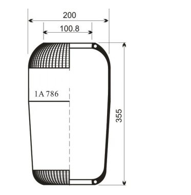 1A786 AV Series Trailer Air Spring
