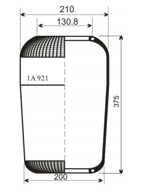 1A921AV Series Trailer Air Spring