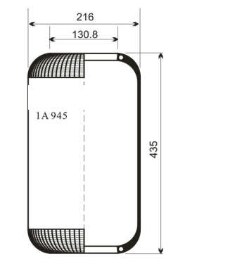 1A945AV Series Trailer Air Spring