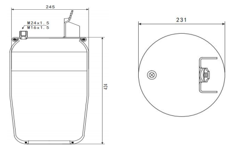 1V6035SA AV Series Trailer Air Spring